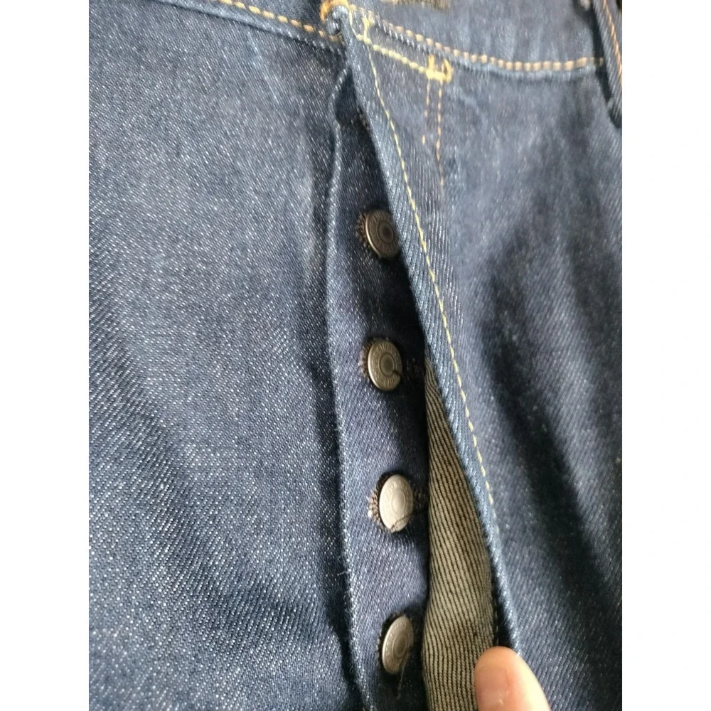Levi's 501 Jeans Men 42x32 (Measures 40x31) Dark Wash Button Fly Straight Leg